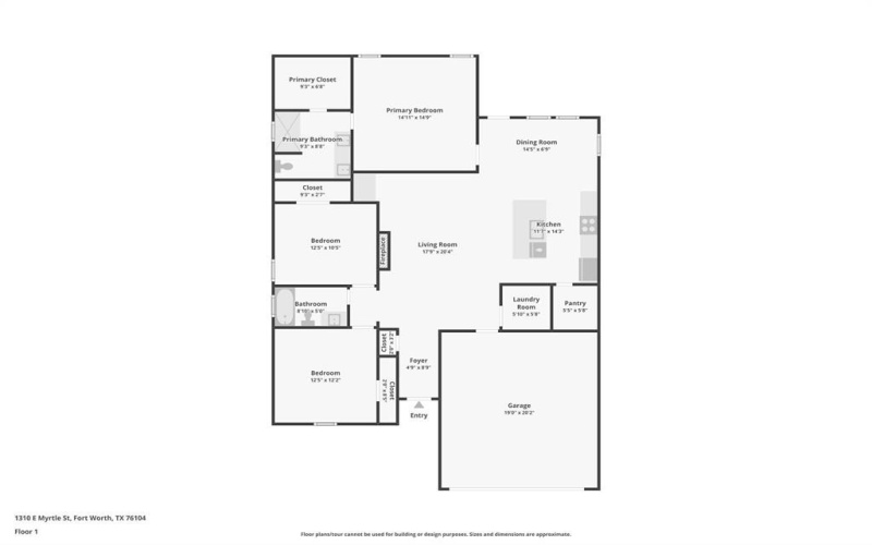 1310 E Myrtle Street, Fort Worth, TX 76104, 3 Bedrooms Bedrooms, ,2 BathroomsBathrooms,Residential,For Sale,1310 E Myrtle Street,0,21036530