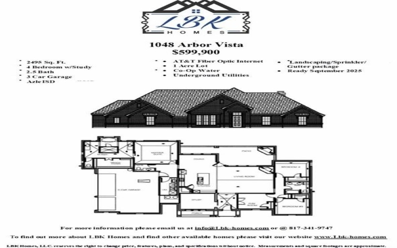 1048 Arbor Vista Drive, Azle, TX 76020, 4 Habitaciones Habitaciones , ,2 BañosBaños,Residential,En Venta,1048 Arbor Vista Drive,0,21038561