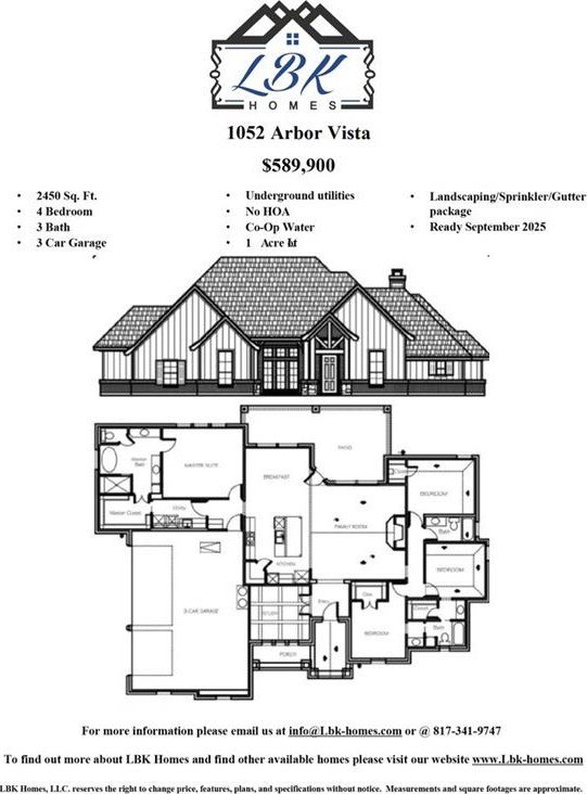1052 Arbor Vista Drive, Azle, TX 76020, 4 Bedrooms Bedrooms, ,3 BathroomsBathrooms,Residential,For Sale,1052 Arbor Vista Drive,0,21038566