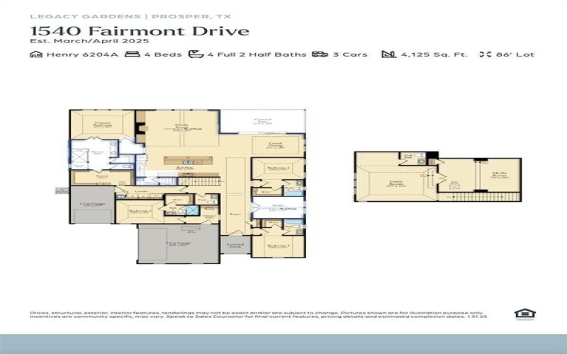 1540 Fairmont Drive, Prosper, TX 75078, 4 Bedrooms Bedrooms, ,5 BathroomsBathrooms,Residential,For Sale,1540 Fairmont Drive,0,21050169