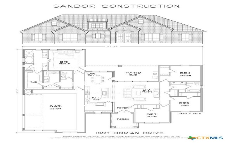 1807 Dorian Drive, Salado, TX 76571, 4 Bedrooms Bedrooms, ,2 BathroomsBathrooms,Residential,For Sale,1807 Dorian Drive,0,591673