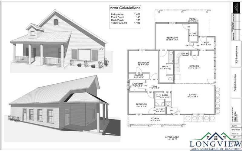 303 E Brandon St, Longview, TX 75604, 3 Habitaciones Habitaciones , ,2 BañosBaños,Residential,En Venta,303 E Brandon St,0,20256174