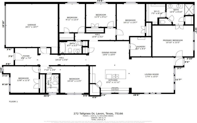 272 Tallgrass Drive, Lavon, TX 75166, 6 Habitaciones Habitaciones , ,3 BañosBaños,Residential,En Venta,272 Tallgrass Drive,0,21058655