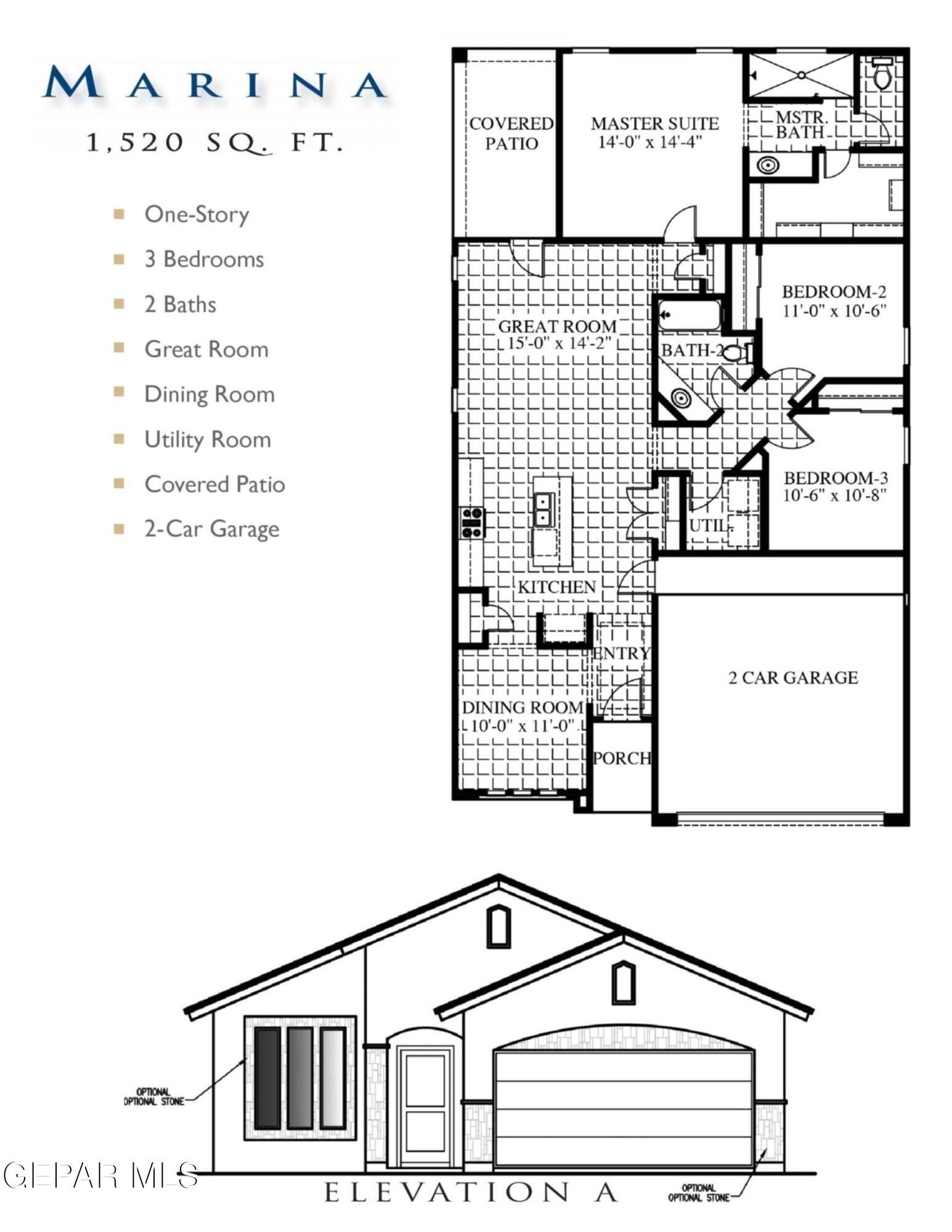 15217 Apex Court, El Paso, TX 79938, 3 Bedrooms Bedrooms, ,1 BathroomBathrooms,Residential,For Sale,15217 Apex Court,921317