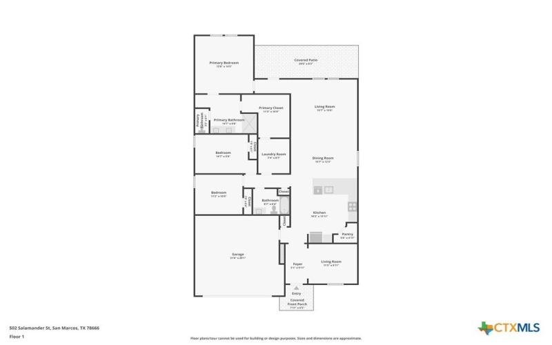 502 Salamander Street, San Marcos, TX 78666, 3 Bedrooms Bedrooms, ,2 BathroomsBathrooms,Residential,For Sale,502 Salamander Street,0,593610