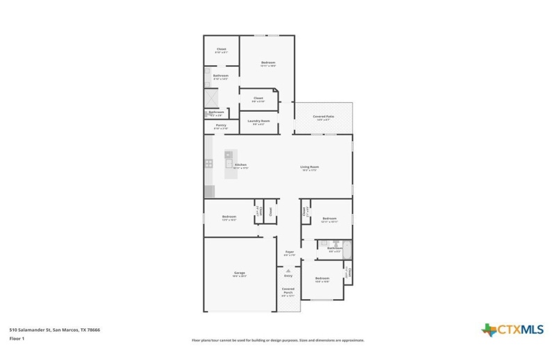 510 Salamander Street, San Marcos, TX 78666, 4 Bedrooms Bedrooms, ,2 BathroomsBathrooms,Residential,For Sale,510 Salamander Street,0,593615