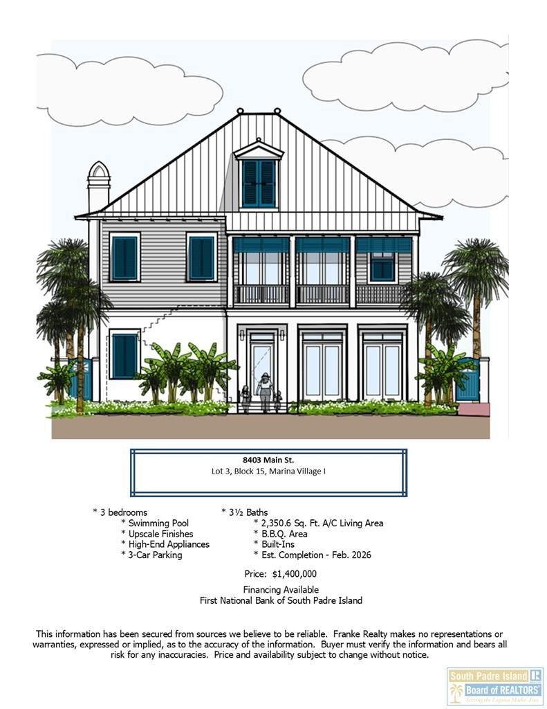 8403 Main St., South Padre Island, TX 78597, 3 Habitaciones Habitaciones , ,3 BañosBaños,Residential,En Venta,8403 Main St.,0,104319