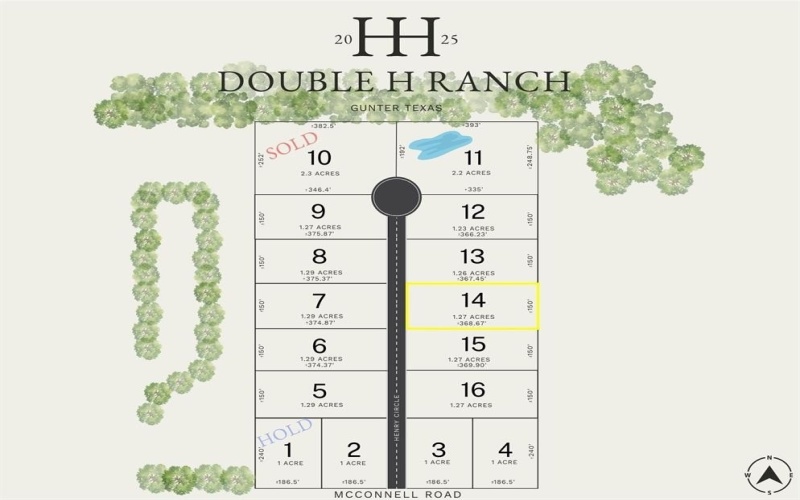 Tbd Lot 14 McConnell Road, Gunter, TX 75058, ,Land,For Sale,Tbd Lot 14 McConnell Road,0,21068984