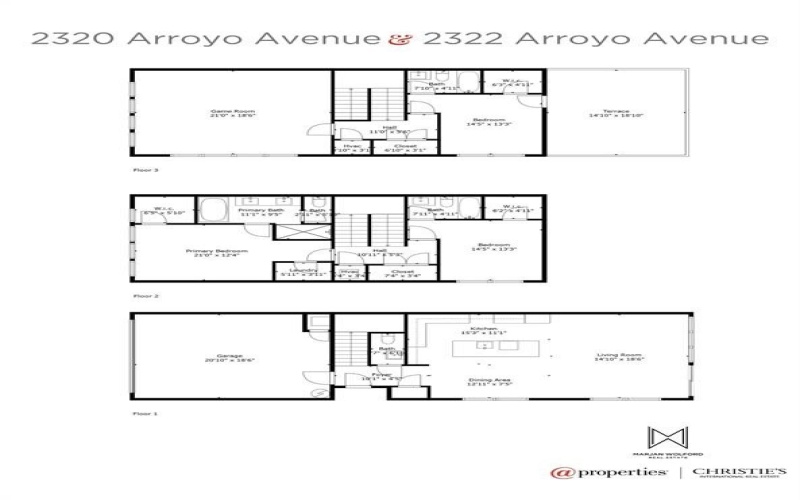 2320-2322 Arroyo Avenue, Dallas, TX 75219, 6 Bedrooms Bedrooms, ,7 BathroomsBathrooms,Residential Multi Family,For Sale,2320-2322 Arroyo Avenue,0,21066904