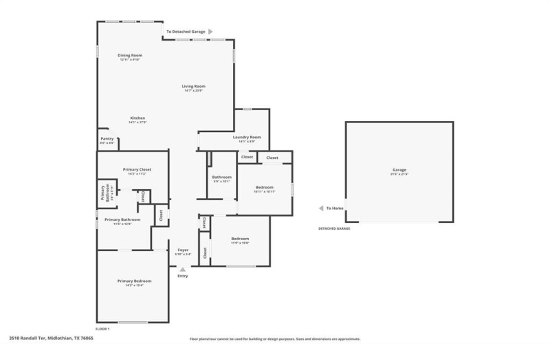 3510 Randall Terrace, Grand Prairie, TX 76065, 3 Bedrooms Bedrooms, ,2 BathroomsBathrooms,Residential,For Sale,3510 Randall Terrace,0,21072569