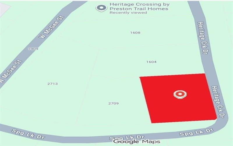 2705 Spring Lake Drive, Sherman, TX 75092, ,Tierra,En Venta,2705 Spring Lake Drive,0,21075778