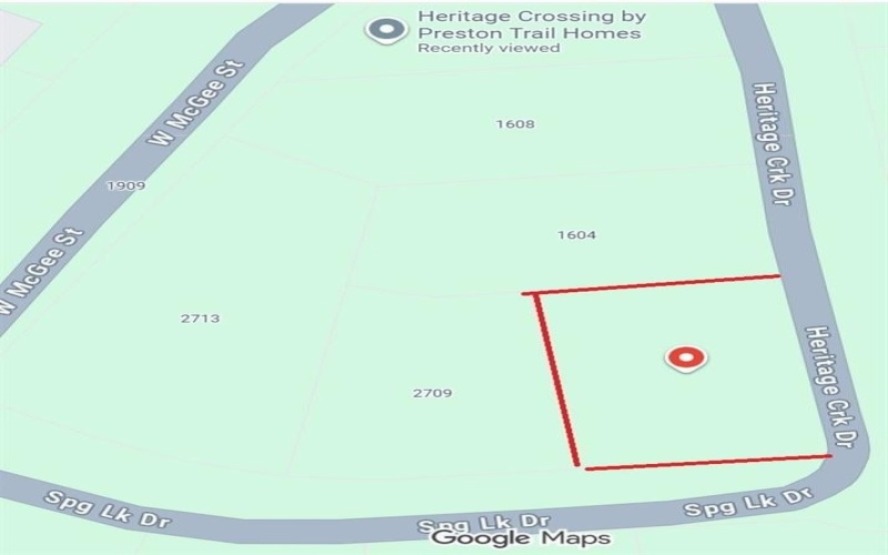 2705 Spring Lake Drive, Sherman, TX 75092, ,Tierra,En Venta,2705 Spring Lake Drive,0,21075778