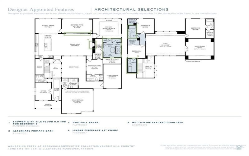 371 Williamsburg Place, Prosper, TX 75078, 5 Bedrooms Bedrooms, ,6 BathroomsBathrooms,Residential,For Sale,371 Williamsburg Place,0,21076919