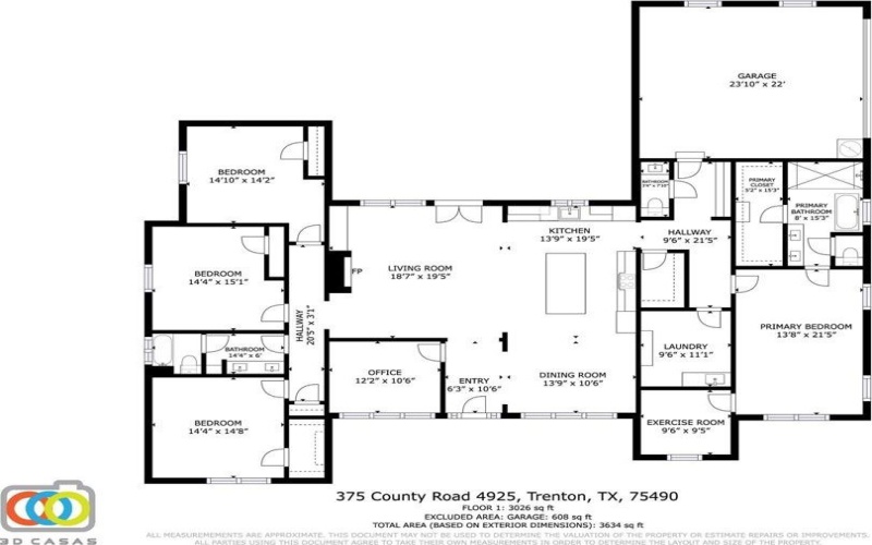 375 County Road 4925, Trenton, TX 75490, 4 Habitaciones Habitaciones , ,2 BañosBaños,Residential,En Venta,375 County Road 4925,0,21079523