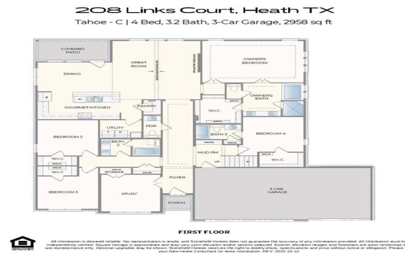 208 Links Court, Heath, TX 75032, 4 Bedrooms Bedrooms, ,3 BathroomsBathrooms,Residential,For Sale,208 Links Court,0,21080329