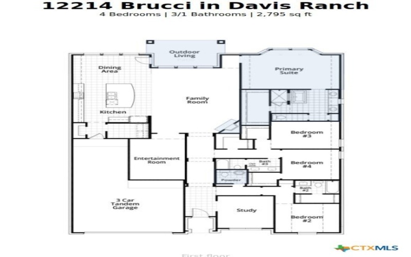12214 Brucci, San Antonio, TX 78254, 4 Bedrooms Bedrooms, ,3 BathroomsBathrooms,Residential,For Sale,12214 Brucci,0,595297