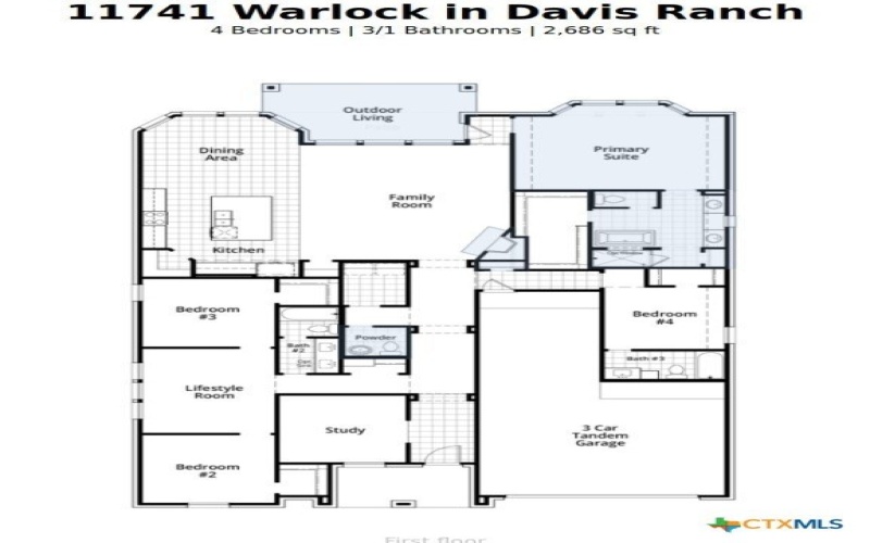 11741 Warlock, San Antonio, TX 78254, 4 Bedrooms Bedrooms, ,3 BathroomsBathrooms,Residential,For Sale,11741 Warlock,0,595271