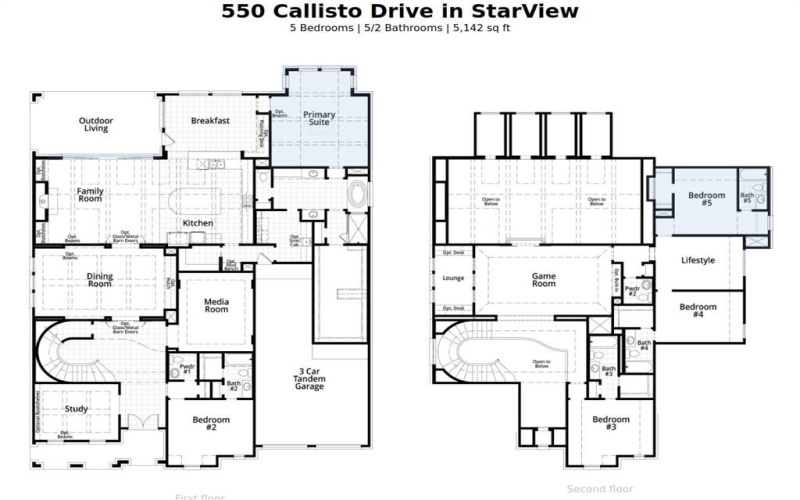550 Callisto Drive, Prosper, TX 75078, 5 Habitaciones Habitaciones , ,6 BañosBaños,Residential,En Venta,550 Callisto Drive,0,21088008