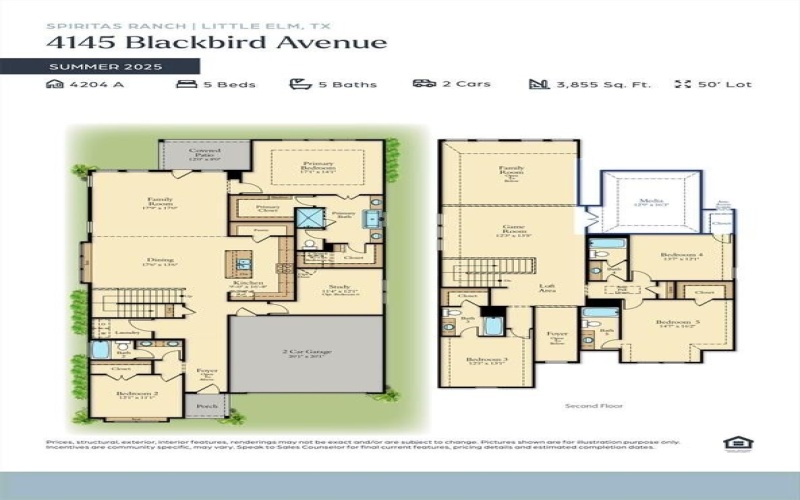 4145 Blackbird Avenue, Little Elm, TX 75068, 5 Habitaciones Habitaciones , ,6 BañosBaños,Residential,En Venta,4145 Blackbird Avenue,0,21092200