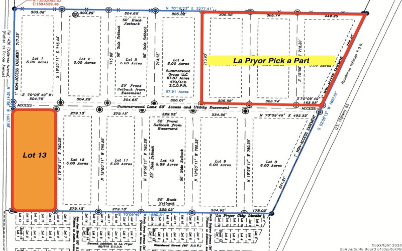 Summerwood Lane lot: 13, La Pryor, TX 78872, 4 Bedrooms Bedrooms, ,2 BathroomsBathrooms,Residential,For Sale,Summerwood Lane lot: 13,0,1917713
