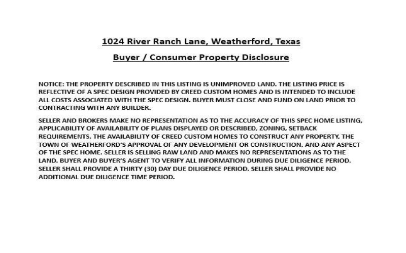 1024 River Ranch Lane, Weatherford, TX 76087, 4 Bedrooms Bedrooms, ,3 BathroomsBathrooms,Residential,For Sale,1024 River Ranch Lane,0,21080398
