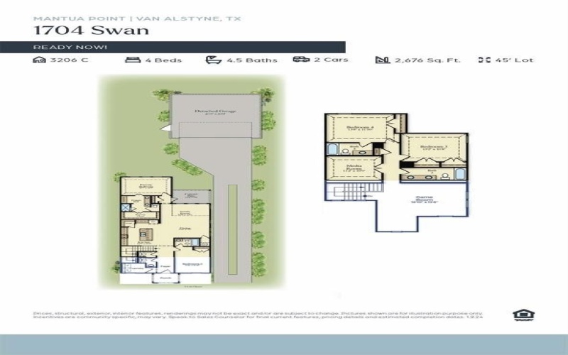 1704 Swan Street, Van Alstyne, TX 75495, 4 Bedrooms Bedrooms, ,5 BathroomsBathrooms,Residential,For Sale,1704 Swan Street,0,21101812
