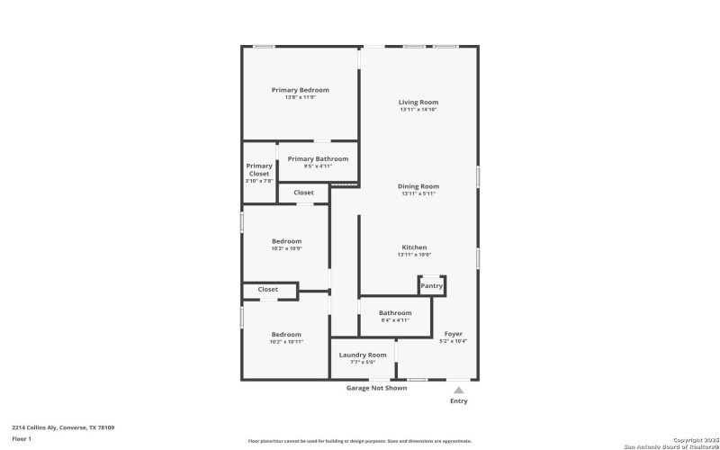 2214 Collins Aly, Converse, TX 78109, 3 Habitaciones Habitaciones , ,2 BañosBaños,Residential,En Venta,2214 Collins Aly,0,1921588