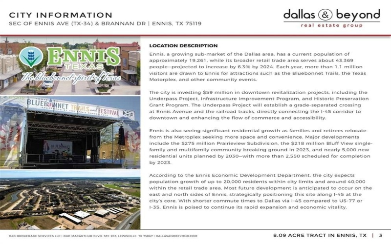 8.09-acre Tract Tx-34 Avenue, Ennis, TX 75119, ,Commercial Sale,En Venta,8.09-acre Tract Tx-34 Avenue,0,21107419