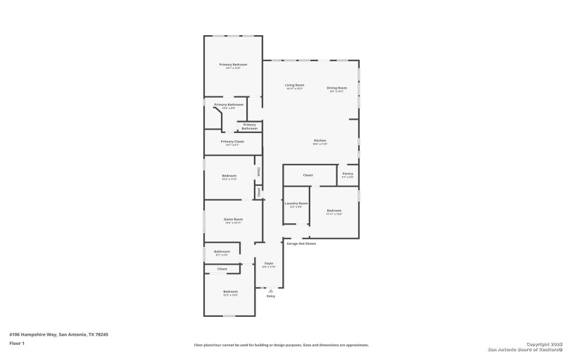 4106 Hampshire Way, San Antonio, TX 78245, 4 Habitaciones Habitaciones , ,3 BañosBaños,Residential,En Venta,4106 Hampshire Way,0,1922714
