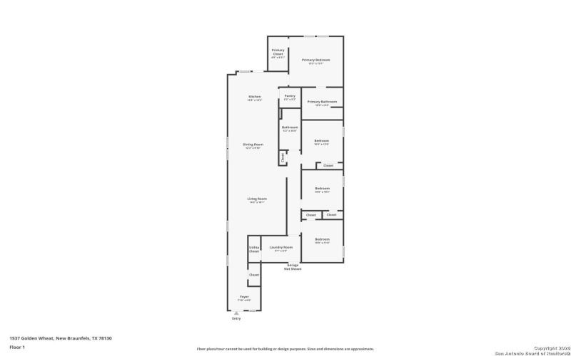 1537 Golden Wheat, New Braunfels, TX 78130, 4 Habitaciones Habitaciones , ,2 BañosBaños,Residential,En Venta,1537 Golden Wheat,0,1923870