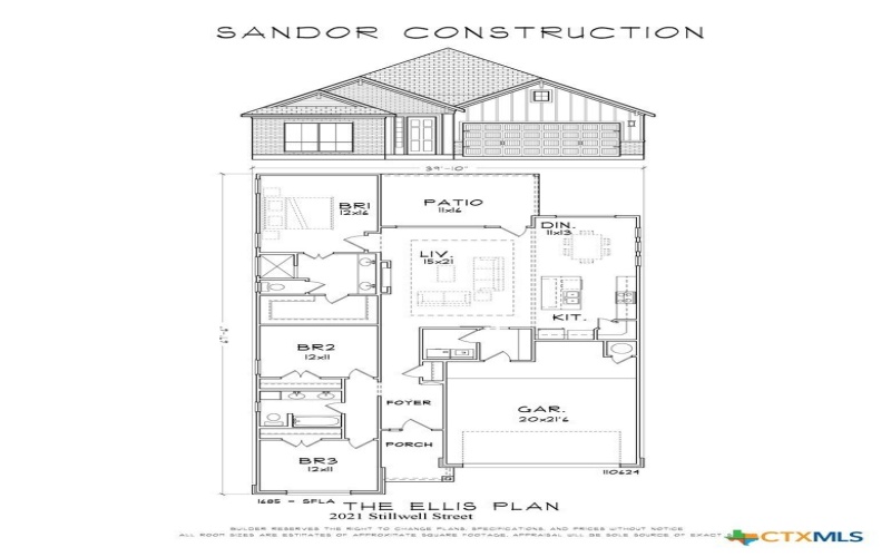 2021 Stillwell Street, Nolanville, TX 76559, 3 Bedrooms Bedrooms, ,2 BathroomsBathrooms,Residential,For Sale,2021 Stillwell Street,0,598534