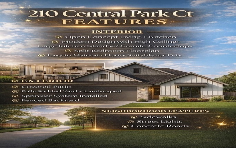 210 Central Park Crt., Athens, TX 75751, 3 Bedrooms Bedrooms, ,2 BathroomsBathrooms,Residential,For Sale,210 Central Park Crt.,0,110025