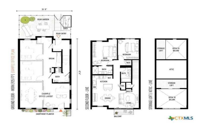 1911 Dutton Drive unit: B #B, San Marcos, TX 78666, 2 Habitaciones Habitaciones , ,3 BañosBaños,Residential,En Venta,1911 Dutton Drive unit: B,0,576647
