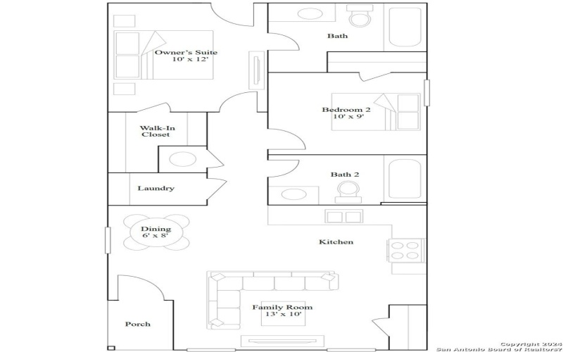 6820 Chert Chase, Elmendorf, TX 78263, 2 Habitaciones Habitaciones , ,2 BañosBaños,Residential,En Venta,6820 Chert Chase,0,1916559