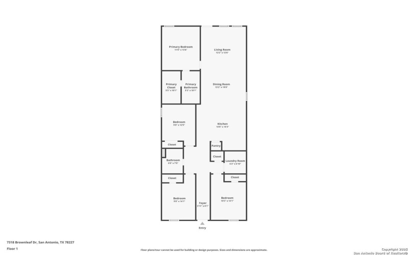 7318 Brownleaf Dr, San Antonio, TX 78227, 4 Bedrooms Bedrooms, ,2 BathroomsBathrooms,Residential,For Sale,7318 Brownleaf Dr,0,1927136