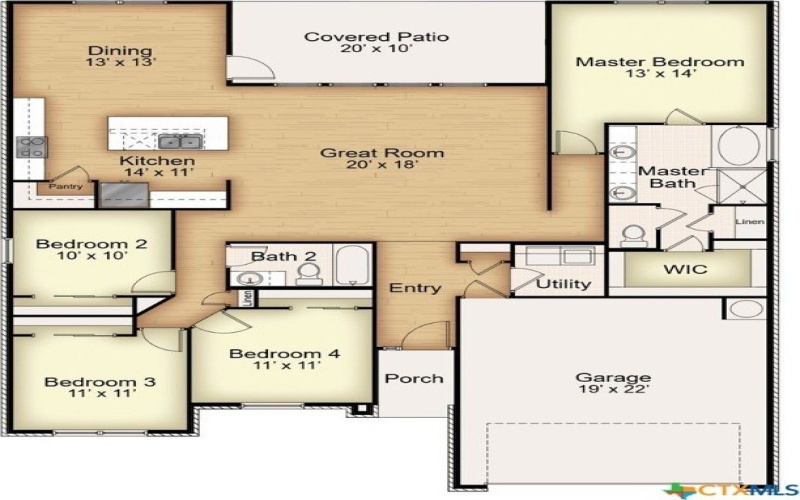 1106 Bending Bough Way, Temple, TX 76502, 4 Bedrooms Bedrooms, ,2 BathroomsBathrooms,Residential,For Sale,1106 Bending Bough Way,0,597048