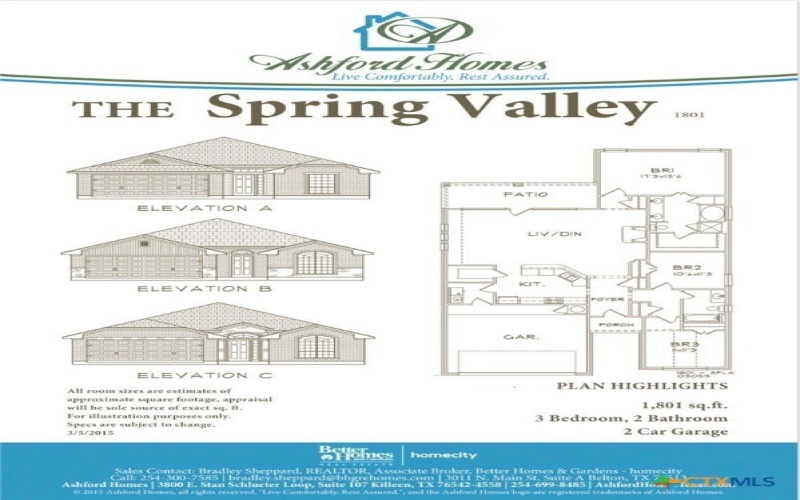 2559 Cedar Glen Drive, Belton, TX 76513, 3 Habitaciones Habitaciones , ,2 BañosBaños,Residential,En Venta,2559 Cedar Glen Drive,0,597632