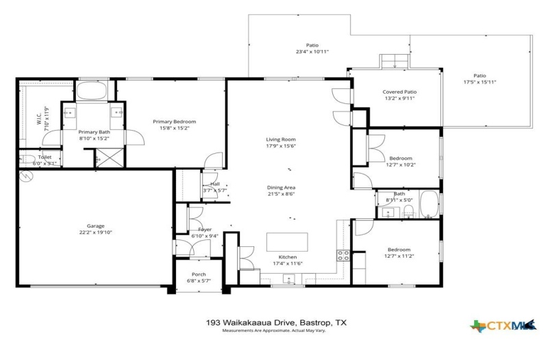 193 Waikakaaua Drive, Bastrop, TX 78602, 3 Bedrooms Bedrooms, ,2 BathroomsBathrooms,Residential,For Sale,193 Waikakaaua Drive,0,599644