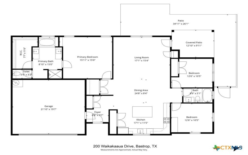 200 Waikakaaua, Bastrop, TX 78602, 3 Bedrooms Bedrooms, ,2 BathroomsBathrooms,Residential,For Sale,200 Waikakaaua,0,599699