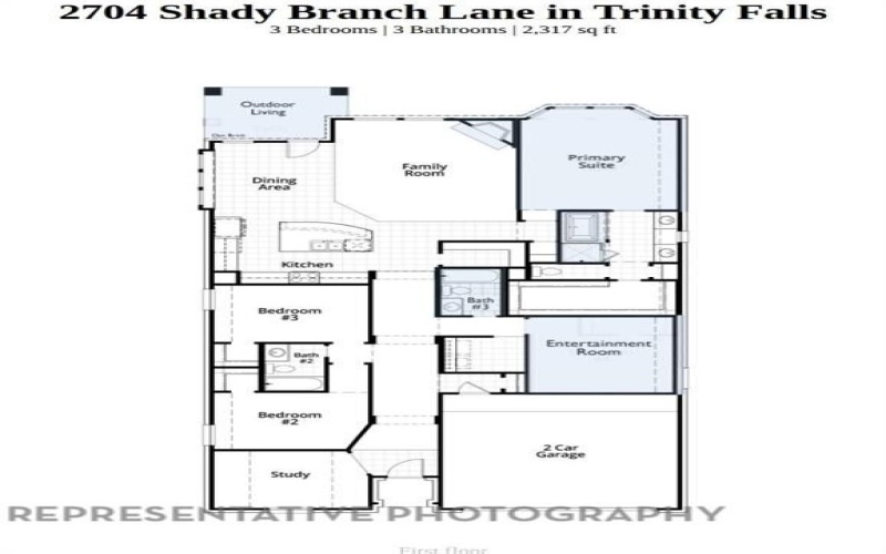 2704 Shady Branch Lane, McKinney, TX 75071, 3 Bedrooms Bedrooms, ,3 BathroomsBathrooms,Residential,For Sale,2704 Shady Branch Lane,0,21133962