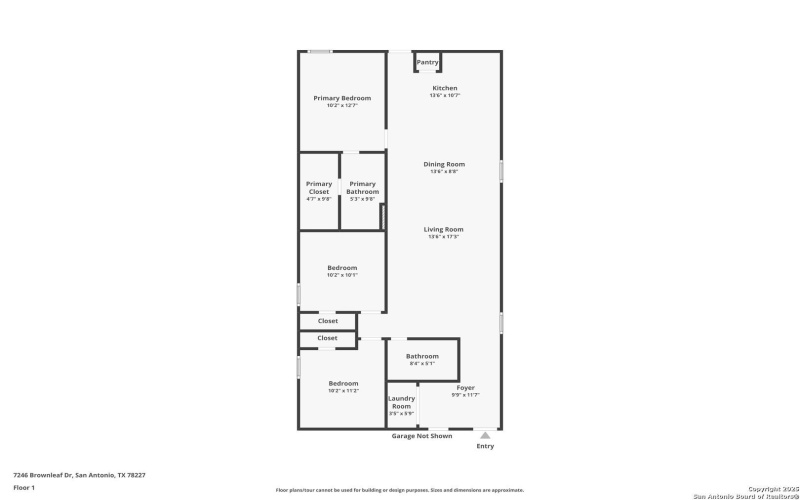 7246 Brownleaf Dr, San Antonio, TX 78227, 3 Bedrooms Bedrooms, ,2 BathroomsBathrooms,Residential,For Sale,7246 Brownleaf Dr,0,1930175