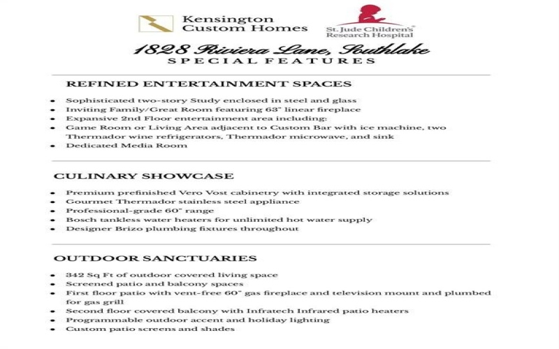 1828 Riviera Lane, Southlake, TX 76092, 4 Bedrooms Bedrooms, ,5 BathroomsBathrooms,Residential,For Sale,1828 Riviera Lane,0,21136275