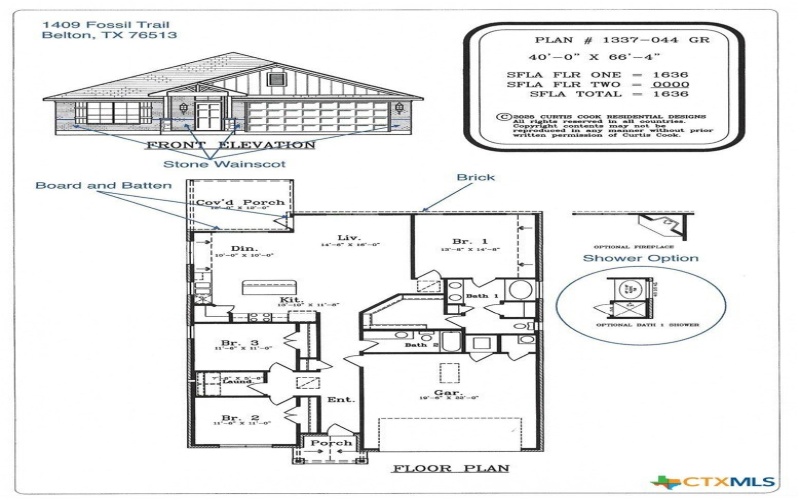 1409 Fossil Trail, Belton, TX 76513, 3 Bedrooms Bedrooms, ,2 BathroomsBathrooms,Residential,For Sale,1409 Fossil Trail,0,600905