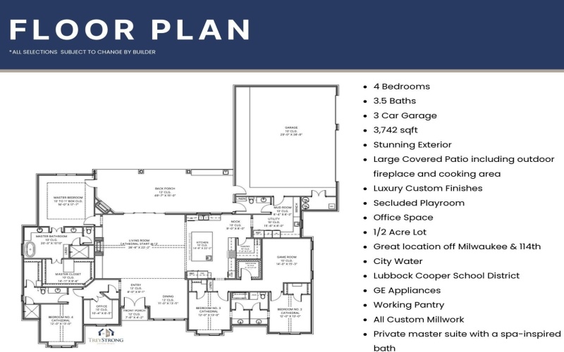 10802 Homestead Avenue, Lubbock, TX 79424, 4 Habitaciones Habitaciones , ,3 BañosBaños,Residential,En Venta,10802 Homestead Avenue,0,202600279