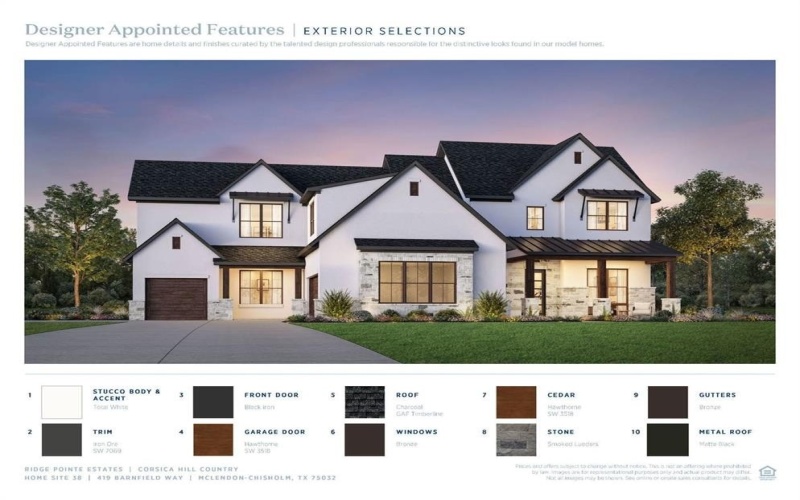 419 Barnfield Way, McLendon Chisholm, TX 75032, 5 Bedrooms Bedrooms, ,6 BathroomsBathrooms,Residential,For Sale,419 Barnfield Way,0,21152523