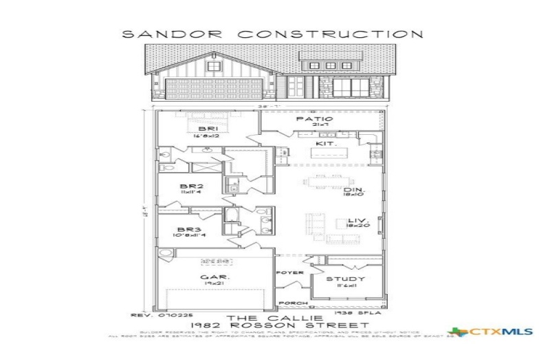 1982 Rosson Street, Nolanville, TX 76559, 3 Habitaciones Habitaciones , ,2 BañosBaños,Residential,En Venta,1982 Rosson Street,0,602217