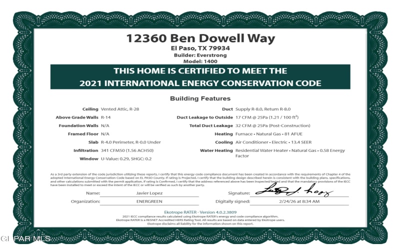 12360 BEN DOWELL Way, El Paso, TX 79934, 3 Bedrooms Bedrooms, ,2 BathroomsBathrooms,Residential,For Sale,12360 BEN DOWELL Way,0,937061