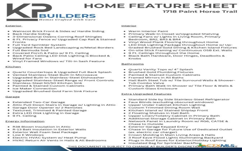 1718 Paint Horse Trail, Harker Heights, TX 76548, 4 Habitaciones Habitaciones , ,2 BañosBaños,Residential,En Venta,1718 Paint Horse Trail,0,603646