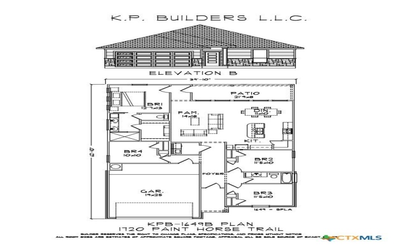 1720 Paint Horse Trail, Harker Heights, TX 76548, 4 Habitaciones Habitaciones , ,2 BañosBaños,Residential,En Venta,1720 Paint Horse Trail,0,603655