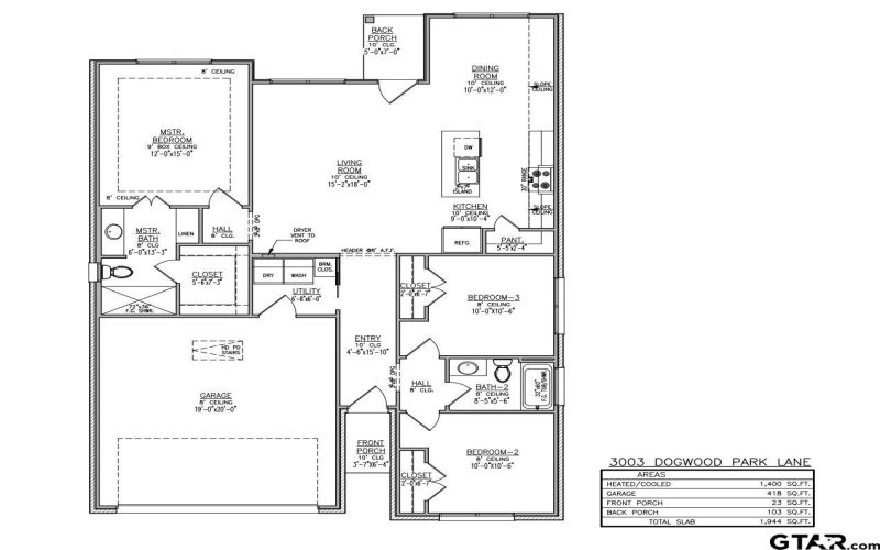 3003 Dogwood Park Ln, Tyler, TX 75707, 3 Habitaciones Habitaciones , ,2 BañosBaños,Residential,En Venta,3003 Dogwood Park Ln,0,26001724